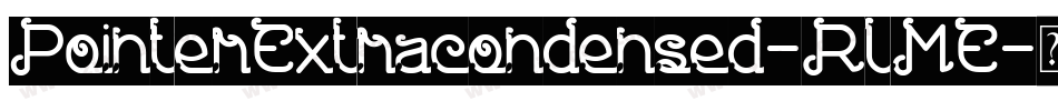 PointerExtracondensed-RlME字体转换