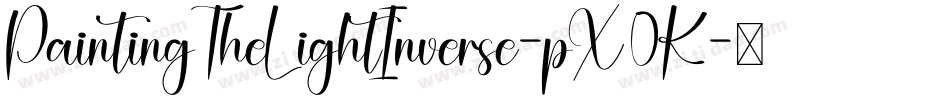 PaintingTheLightInverse-pX0K字体转换
