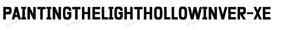 PaintingTheLightHollowInver-xEYK字体转换