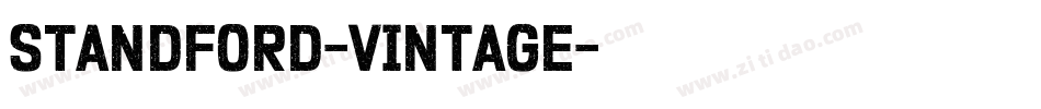 Standford-Vintage字体转换