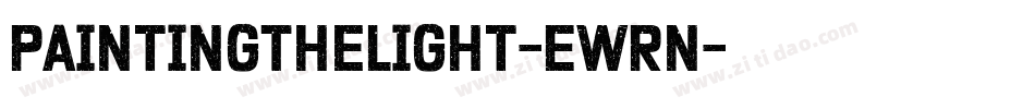 PaintingTheLight-EwRn字体转换