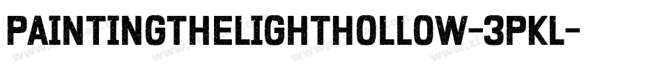 PaintingTheLightHollow-3pKL字体转换