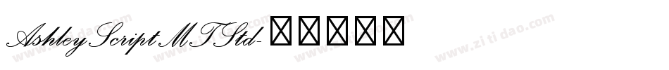 AshleyScriptMTStd字体转换