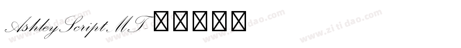 AshleyScriptMT字体转换