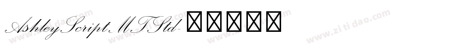 AshleyScriptMTStd字体转换