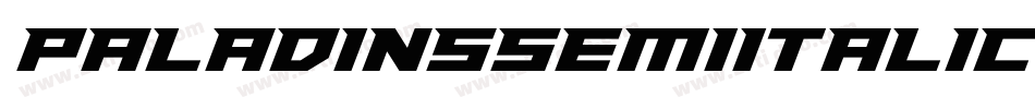 PaladinsSemiItalic-Y6Yo字体转换