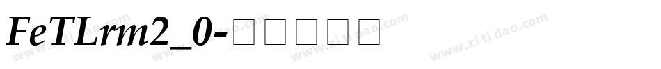 FeTLrm2_0字体转换