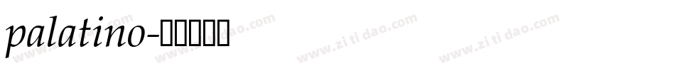 palatino字体转换