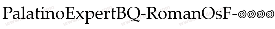 PalatinoExpertBQ-RomanOsF字体转换