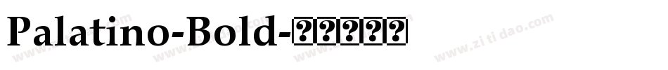Palatino-Bold字体转换