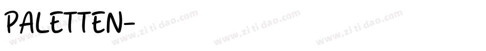 PALETTEN字体转换