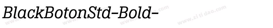 BlackBotonStd-Bold字体转换