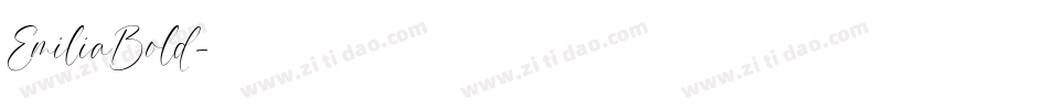 EmiliaBold字体转换