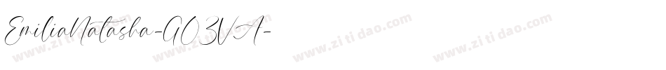 EmiliaNatasha-GO3VA字体转换