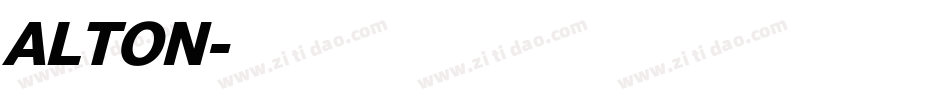 ALTON字体转换