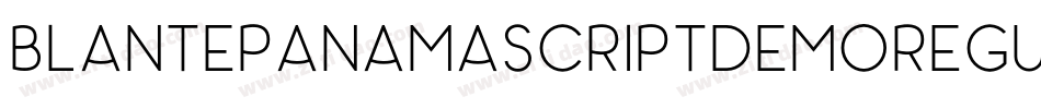BlantePanamaScriptDemoRegular-1AaM字体转换
