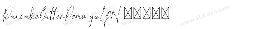 PancakeBatterDemo-ywY4V字体转换