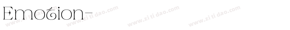 Emotion字体转换