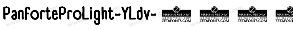 PanforteProLight-YLdv字体转换 PanforteProLight-YLdv字体转换