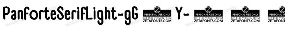 PanforteSerifLight-gG1Y字体转换 PanforteSerifLight-gG1Y字体转换