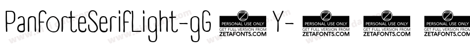 PanforteSerifLight-gG1Y字体转换 PanforteSerifLight-gG1Y字体转换