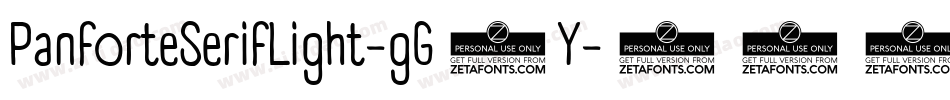 PanforteSerifLight-gG1Y字体转换 PanforteSerifLight-gG1Y字体转换