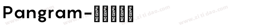 Pangram字体转换