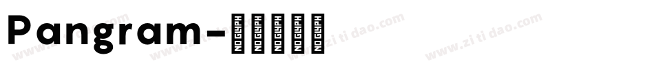 Pangram字体转换