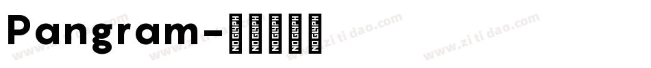 Pangram字体转换