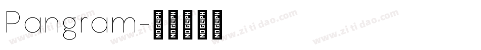 Pangram字体转换