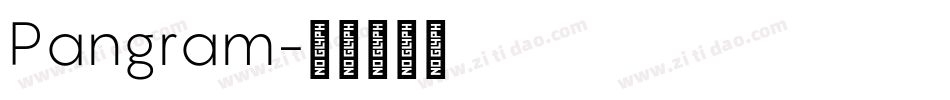 Pangram字体转换