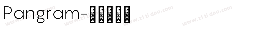 Pangram字体转换