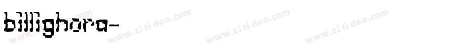 billighora字体转换