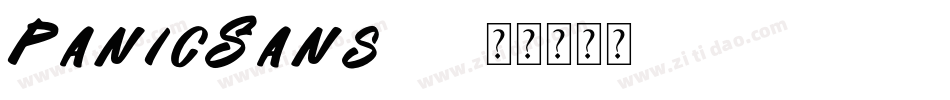 PanicSans-1字体转换