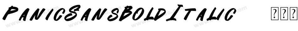 PanicSansBoldItalic-3字体转换