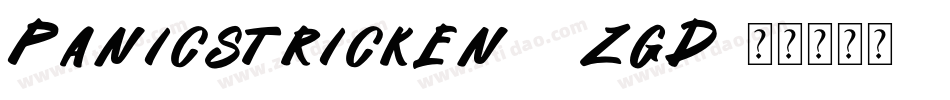 Panicstricken-8zgD字体转换