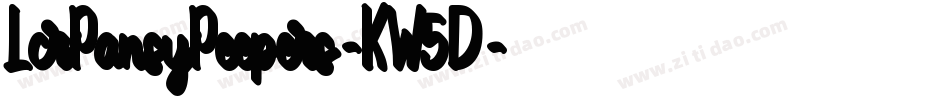 LcrPansyPeepers-KW5D字体转换 LcrPansyPeepers-KW5D字体转换