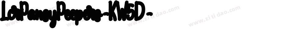 LcrPansyPeepers-KW5D字体转换 LcrPansyPeepers-KW5D字体转换