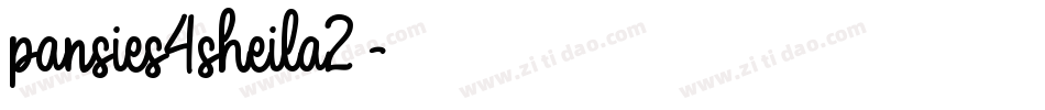 pansies4sheila2字体转换