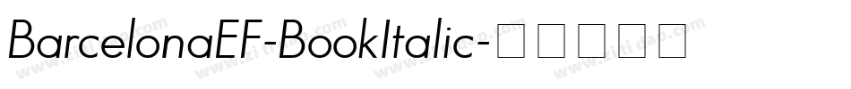 BarcelonaEF-BookItalic字体转换