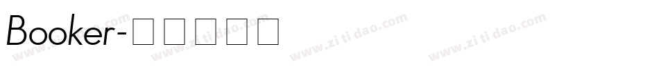 Booker字体转换