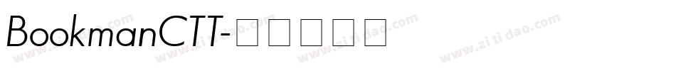 BookmanCTT字体转换