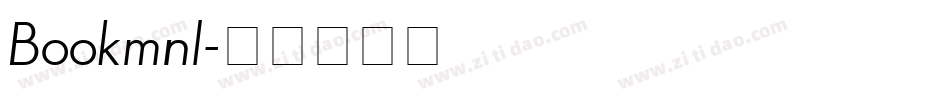 Bookmnl字体转换