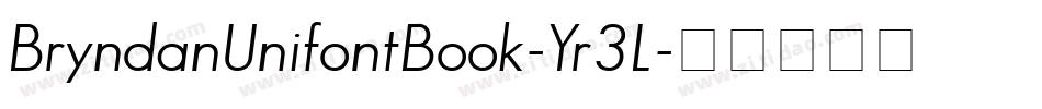 BryndanUnifontBook-Yr3L字体转换