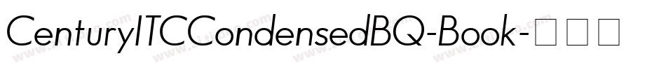 CenturyITCCondensedBQ-Book字体转换