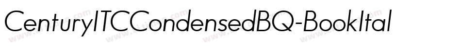 CenturyITCCondensedBQ-BookItalic字体转换