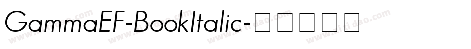GammaEF-BookItalic字体转换