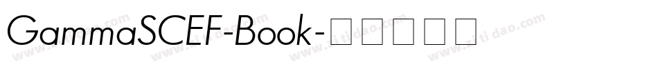 GammaSCEF-Book字体转换