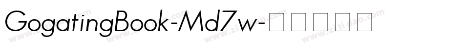 GogatingBook-Md7w字体转换