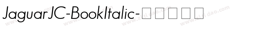 JaguarJC-BookItalic字体转换